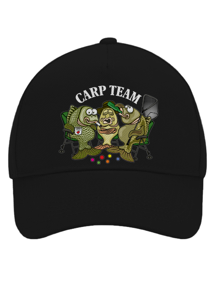 Carp Team kšiltovka baseballka Black
