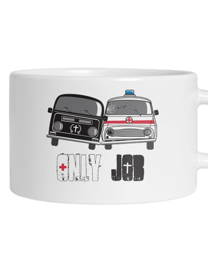 Konkurence hrnek makronka White