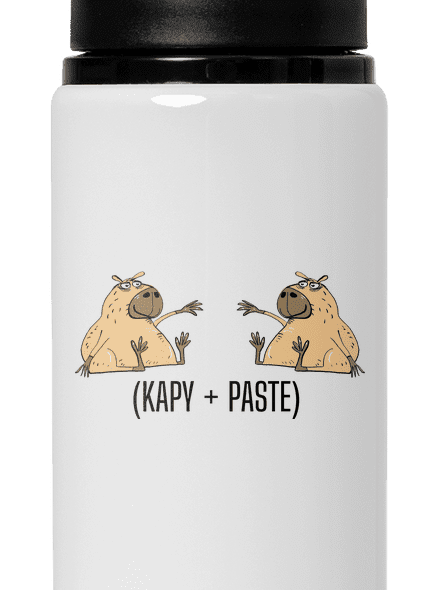 Kapy paste lahev na vodu White