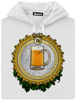 Pivní horoskop: Štír dámská mikina klokanka White