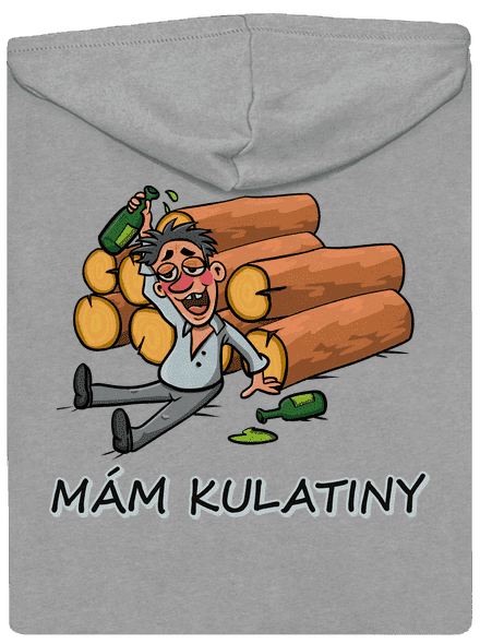 Mám kulatiny pánská mikina na zip Light Melange
