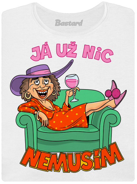 Nemusím dámské tričko premium White