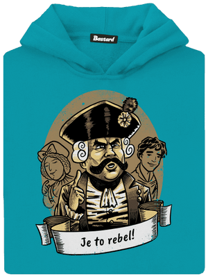 B14: S čerty nejsou žerty dětská mikina klokanka Hawaiian Blue