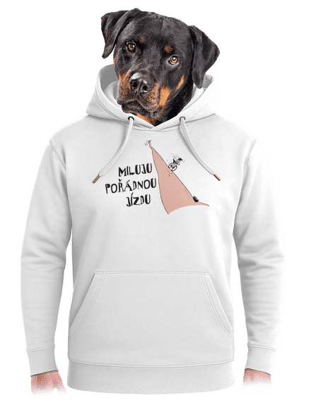 Miluju jízdu unisex mikina premium Snowwhite