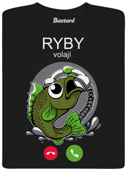 Ryby volají pánské tričko Black