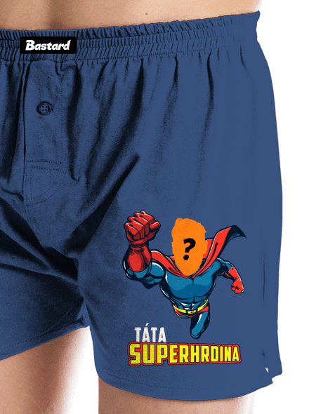Táta superhrdina pánské trenky Blue