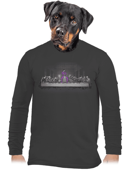 Jesus a Lebowski pánské dlouhý rukáv Dark Grey