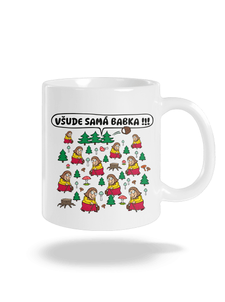 Všude samá babka klasický hrnek White