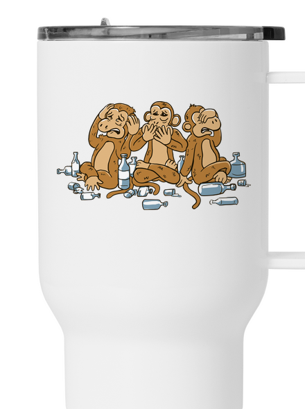 Trojnásobná opice termohrnek White