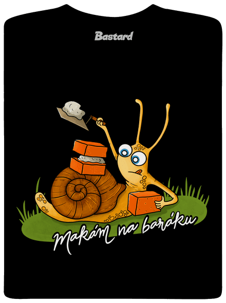 Makám na baráku pánské dlouhý rukáv Black