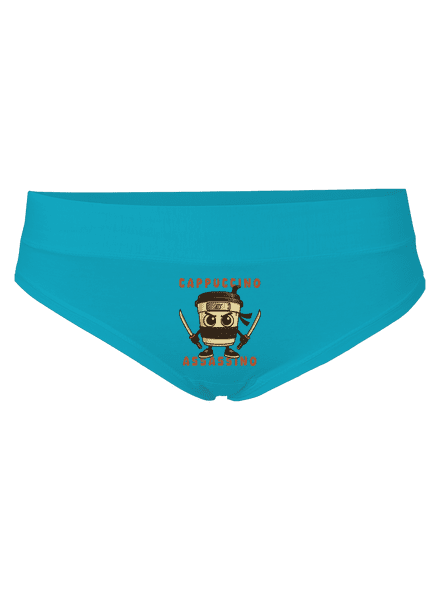 Cappuccino Assassino – Italian Brainrot dámské kalhotky Turquoise