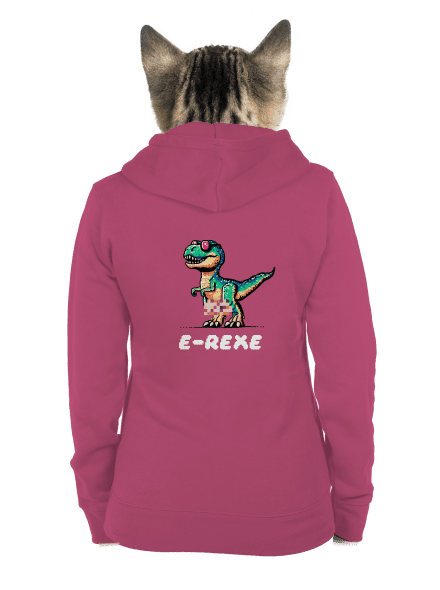 E-Rexe dámská mikina na zip Magenta