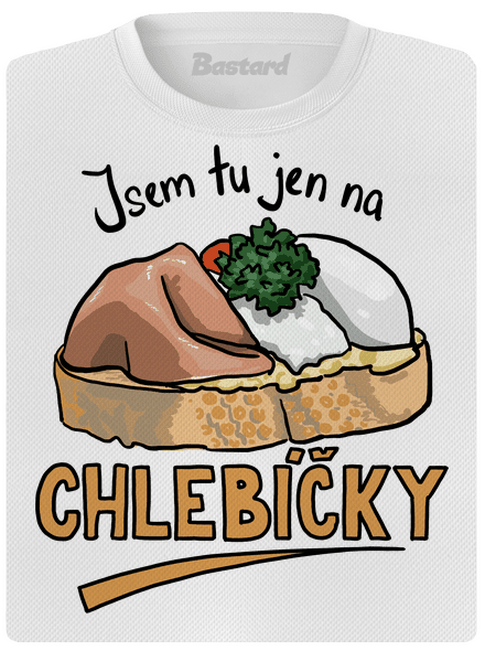 Na chlebíčky dámské sportovní tričko White