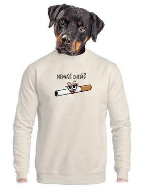 unisex mikina bez kapuce