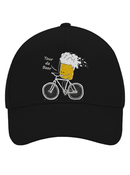 Tour de beer kšiltovka baseballka Black
