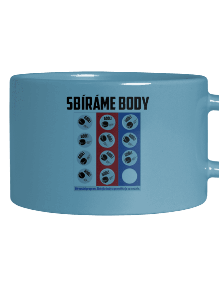 Sbíráme body - hokej hrnek makronka Blue Macaron