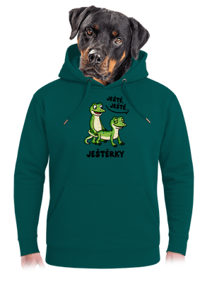 Ještě, ještě unisex mikina premium Emerald Green