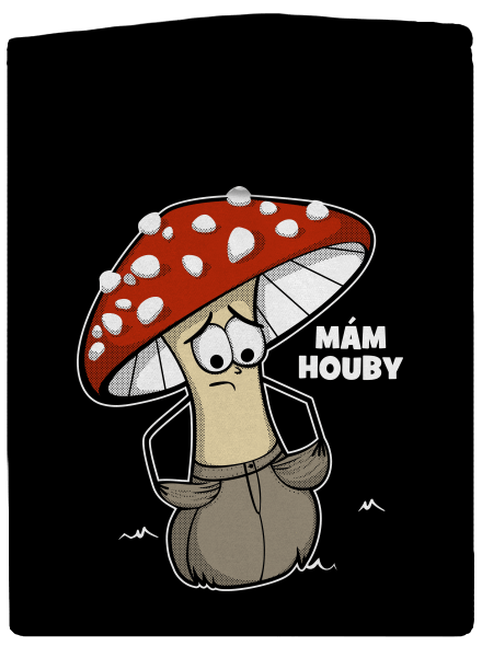Mám houby dámská mikina na zip Black