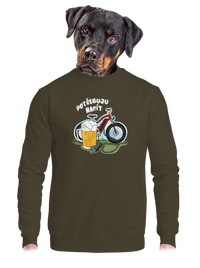 unisex mikina bez kapuce