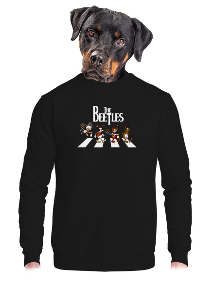 Beatles unisex mikina bez kapuce Black