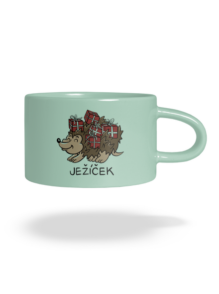 Ježíček hrnek makronka Mint Macaron