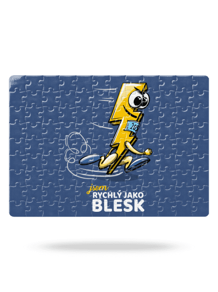 Rychlý jako blesk puzzle White