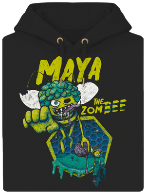 Zombee Mája unisex mikina premium Dark Black