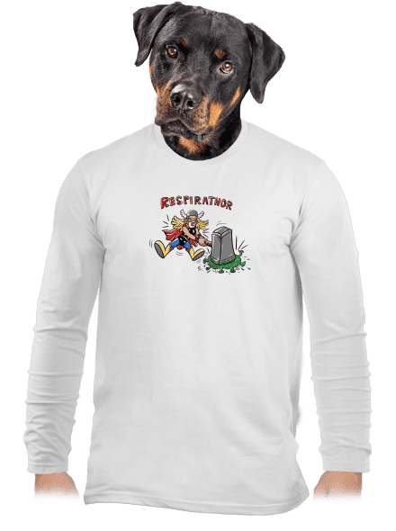 Respirathor pánské dlouhý rukáv White