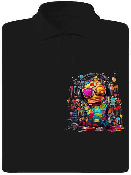 Workaholic robot pánská polokošile Black