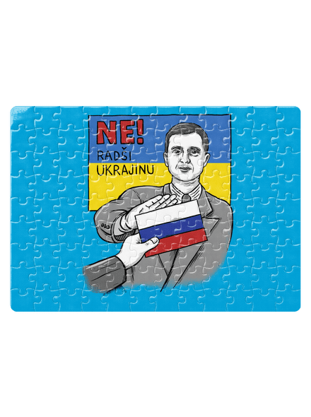 Ne! Radši Ukrajinu puzzle White