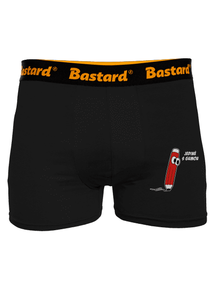 Jedině s gumou boxerky Black