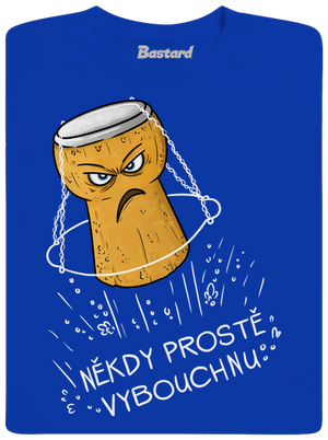 Někdy vybouchnu pánské dlouhý rukáv Royal Blue