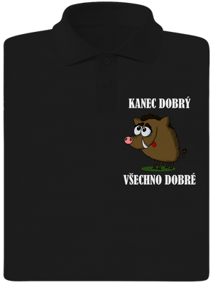 Kanec dobrý pánská polokošile Black