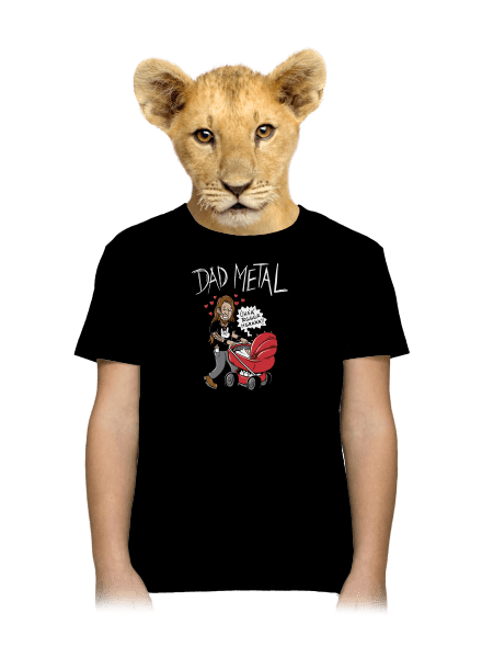Dad metal dětské tričko Black
