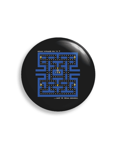 Pac-Man pivo placka uni