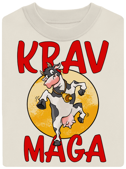 Krav Maga unisex mikina bez kapuce Off White