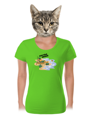 Chytám bronz dámské tričko Apple Green