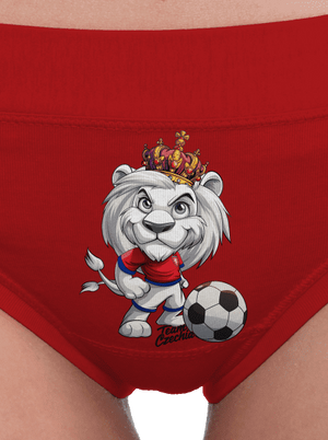 Fotbalový lev dámské kalhotky Red Mal