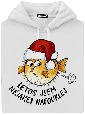 Jsem nafouklej dámská mikina klokanka White