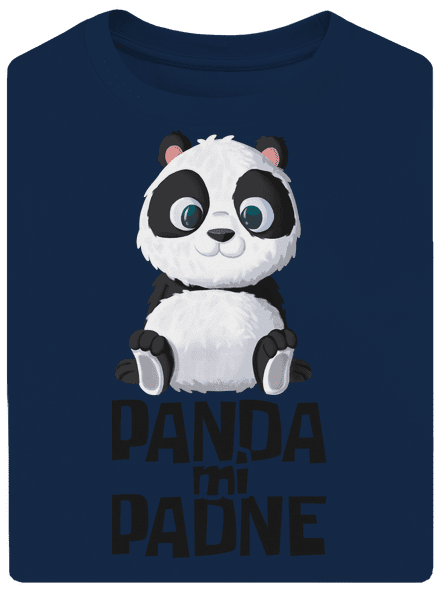 Panda mi padne unisex tričko oversized Midnight Blue