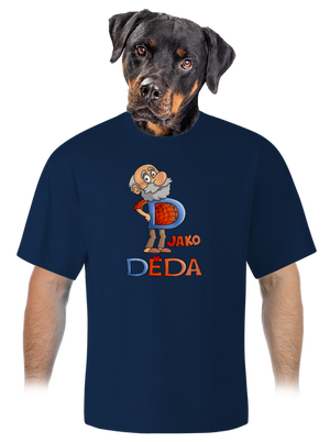 D jako děda unisex tričko oversized Midnight Blue