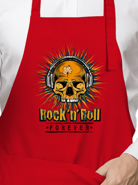 Rock'n'Roll forever zástěra Red