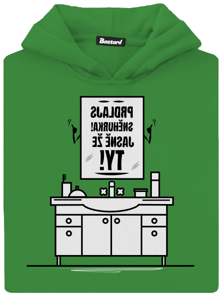 Zrcadlo, zrcadlo... dětská mikina klokanka Kelly Green AWD