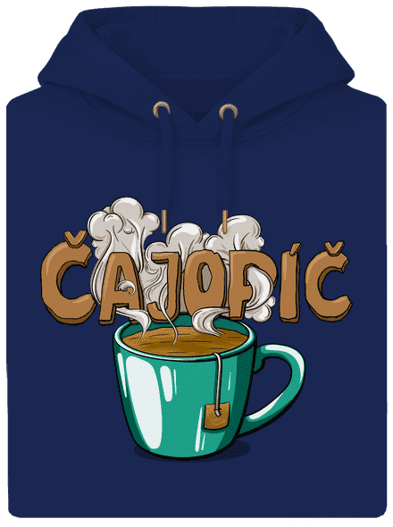 Čajopíč unisex mikina premium Navy
