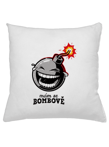 Mám se bombově polštář White