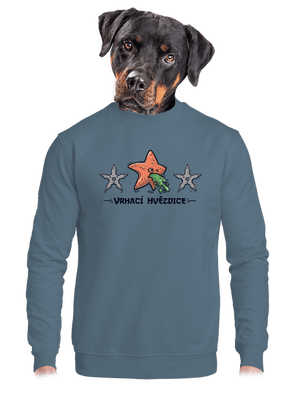 unisex mikina bez kapuce