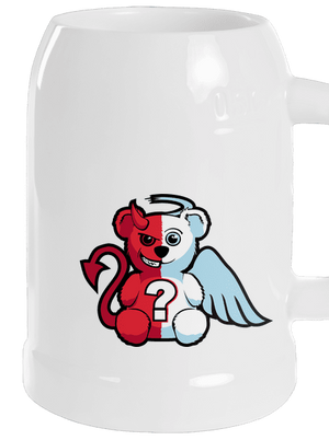 Anděl vs. ďábel půllitr White