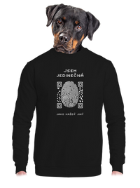 unisex mikina bez kapuce