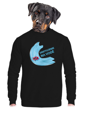 unisex mikina bez kapuce