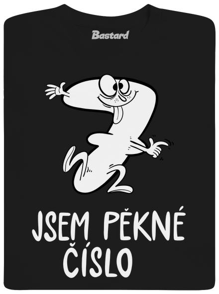 Jsem pěkné číslo pánské tričko Black